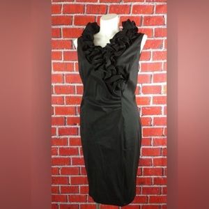 Xscape formal dress. Ruffled collar . Available in 16W